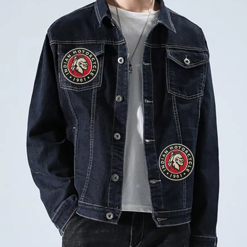 Индийский Байкерский патч с вышивкой Сделай Сам индивидуальный мотоцикл круглый