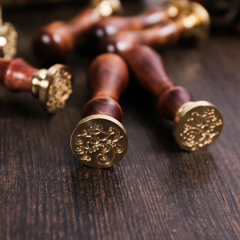 Запечатывание воска классический начальный деревянный штамп Печать Алфавит