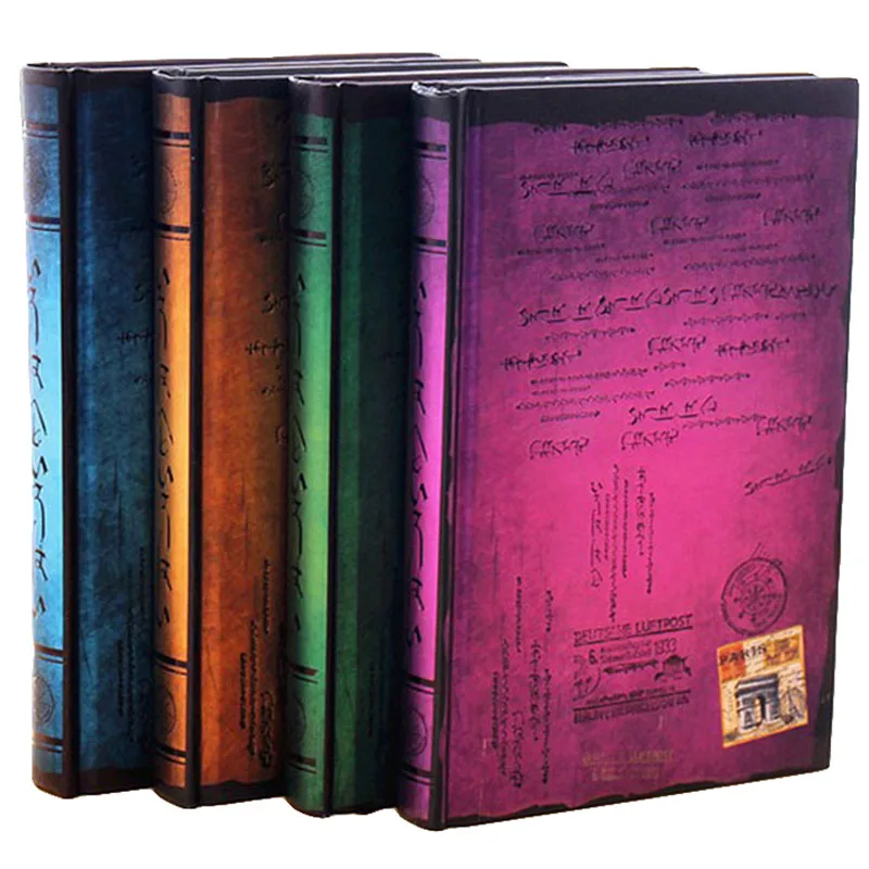 

Блокнот ретро жесткий с принтом башни, 130 листов