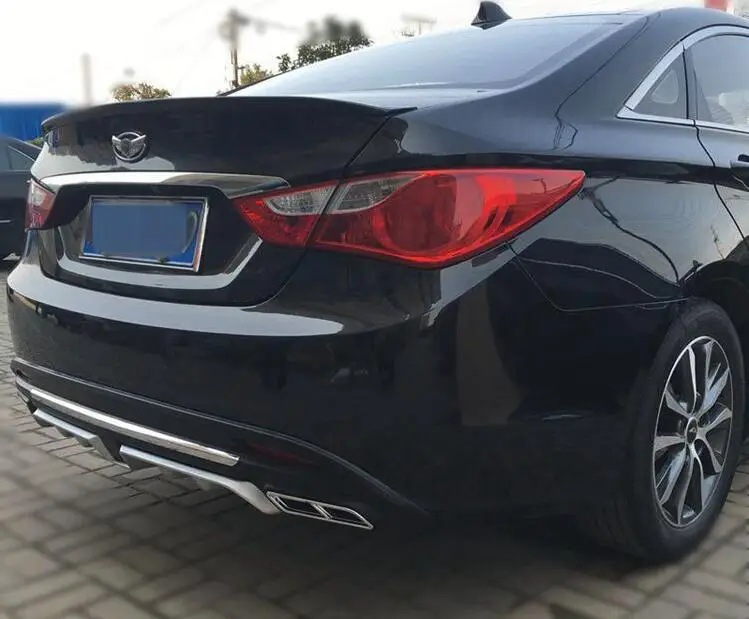 Защита заднего бампера для Hyundai Sonata защита от диффузора 2011-2014 комплект корпуса