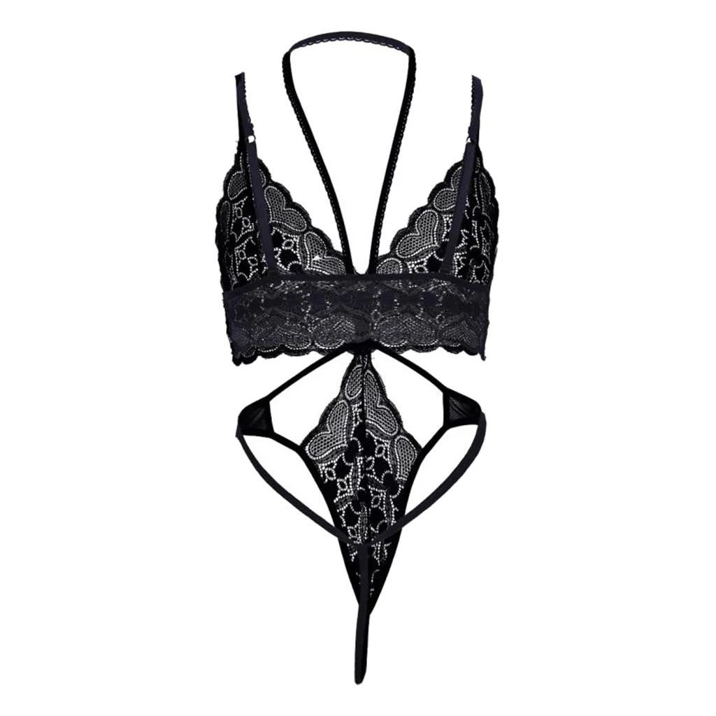 

Womens 2 Pieces Lingerie Set Sexy Bra and G String Thong Set Mini Babydoll