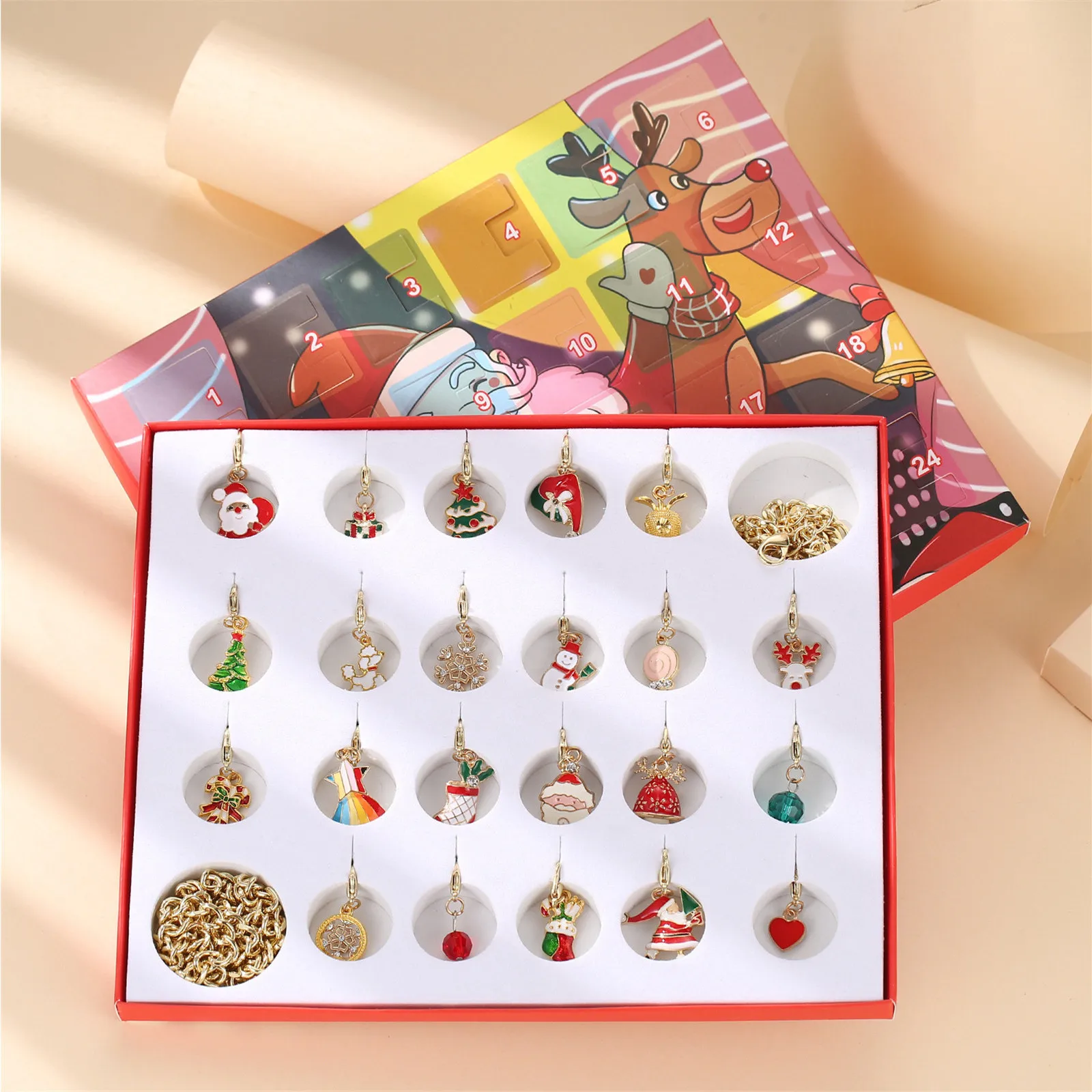 

Christmas Advent Countdown Calendar Christmas Is Coming 24 Days Surprise Gifts Box For Children Christmas Decoration
