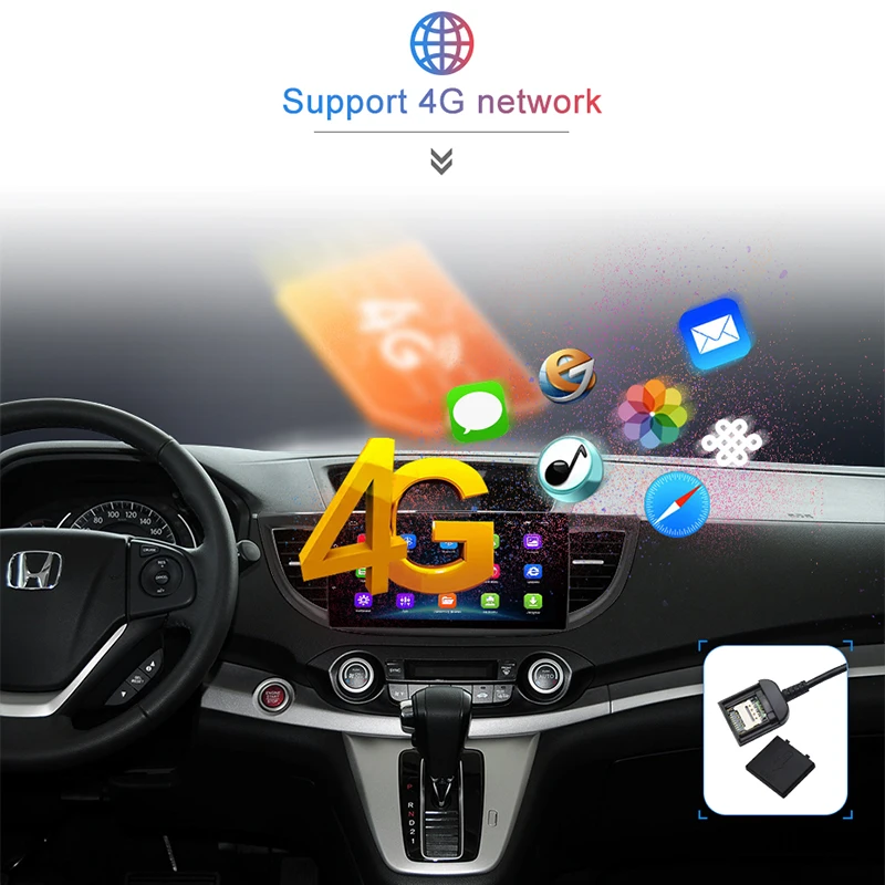 Junsun 4G+ 64G Android 9,0 для Honda CR-V CRV 2012 2013 Авто 2 din автомагнитола стерео плеер Bluetooth gps Нет 2din dvd
