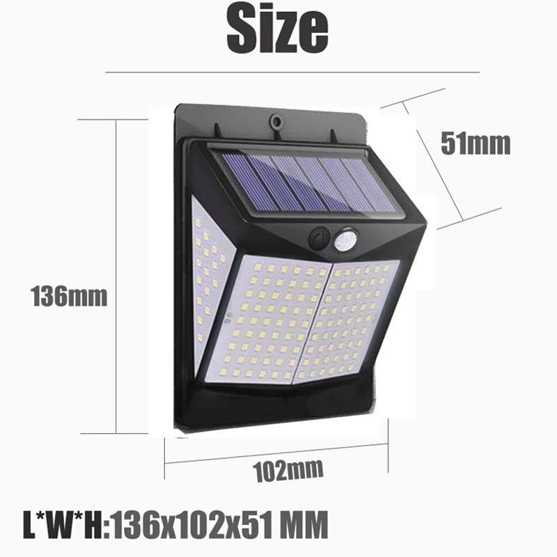 Лампа на солнечной батарее A2 с датчиком движения светодиодный светильник для