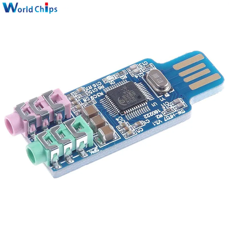 USB-модуль звуковой карты CM108 Бесплатный драйвер для ноутбука компьютера внешняя