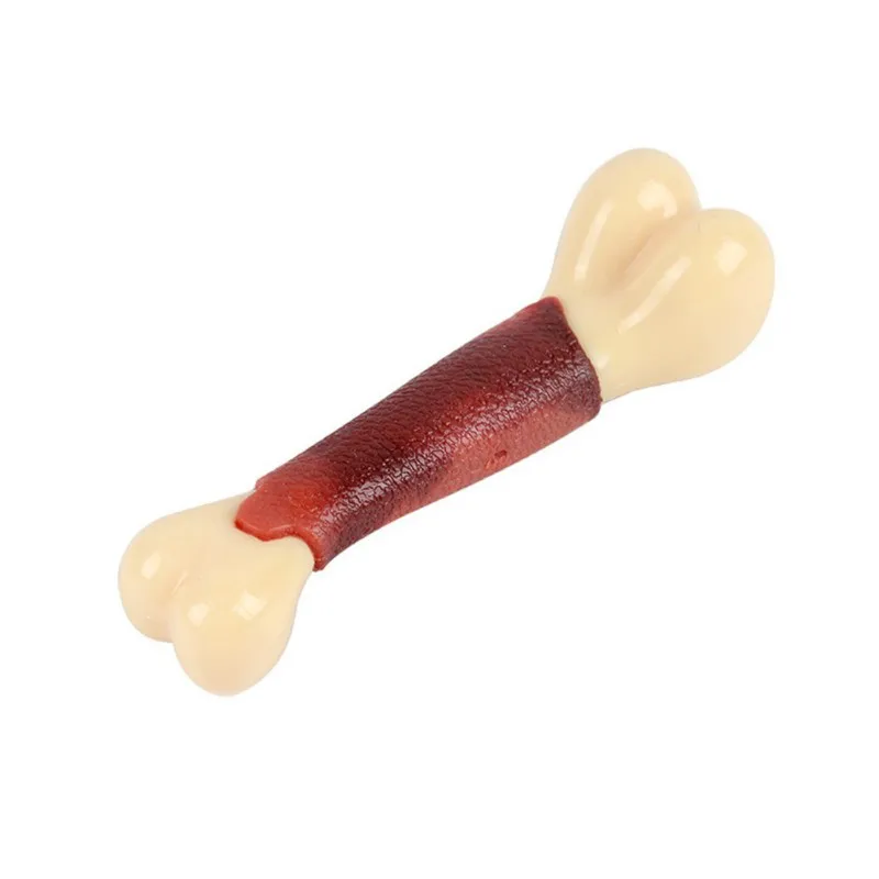 Игрушка для собак со вкусом говядины Жевательная кость прочная чистки зубов