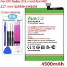 LI3929T44P6H796137 Новый аккумулятор для телефона ZTE Nubia Z11 mini S NX549J Z17 mini NX569H NX569J Высококачественный аккумулятор + номер отслеживания