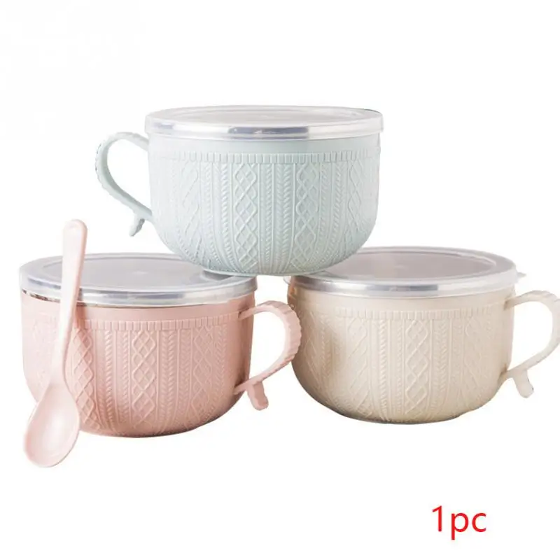 С крышкой Бытовая Посуда столовая посуда Ланч бокс большая емкость лапша рисовый