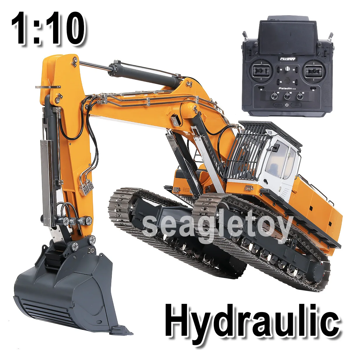 Hydraulic Full Alloy Engineering Car Excavator 1:10 Excavator Full Metal Remote Control Car Toys K970