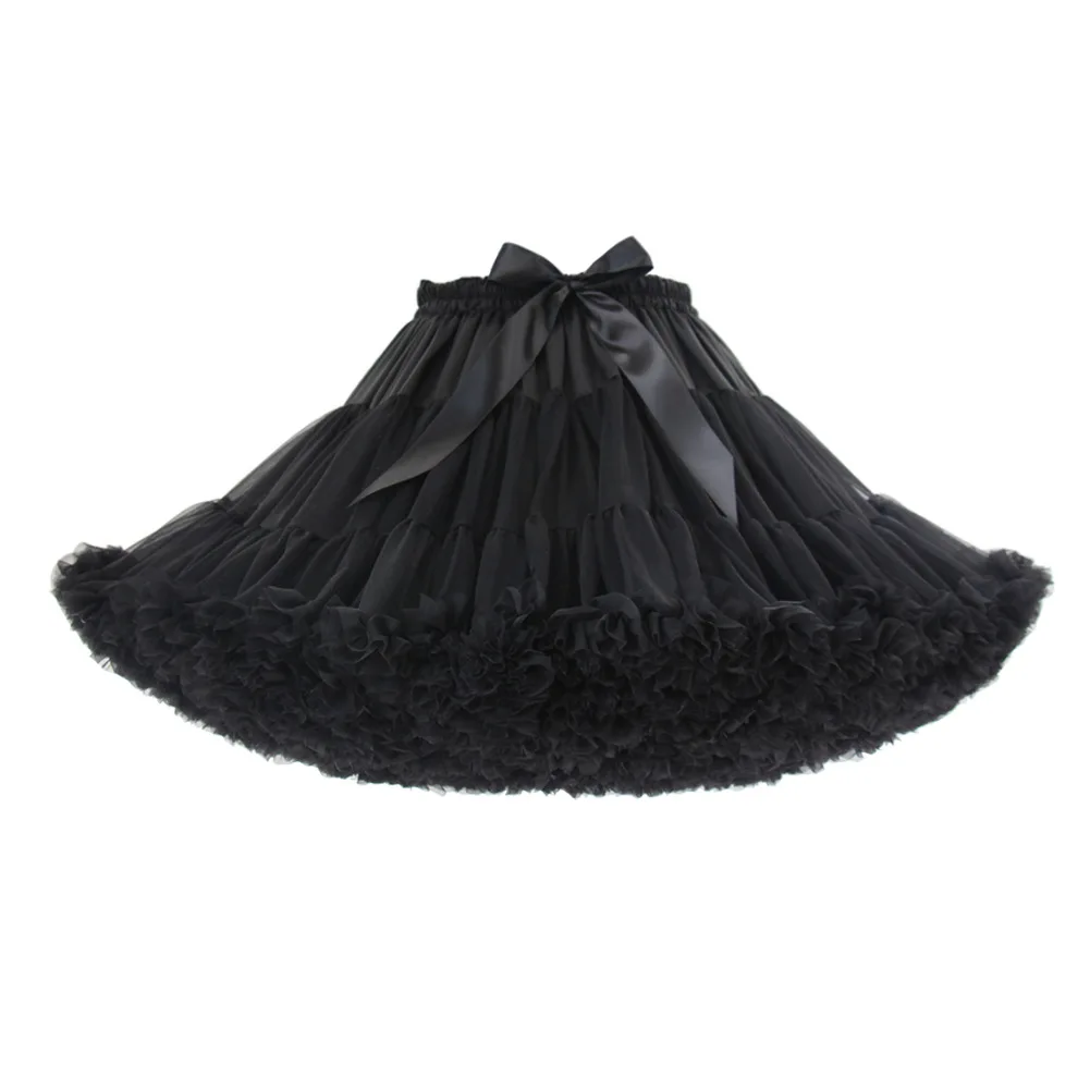 

Lolita Cosplay Candy Color Elastic Waist Puffy Tulle Rainbow Cloud Petticoat Ballet Dance Crino Pettiskirts