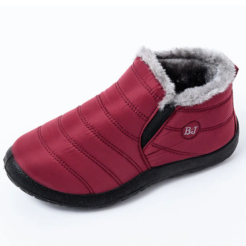 

Женские теплые кроссовки на плоской подошве, зимние кроссовки без шнуровки на платформе, Рабочая обувь