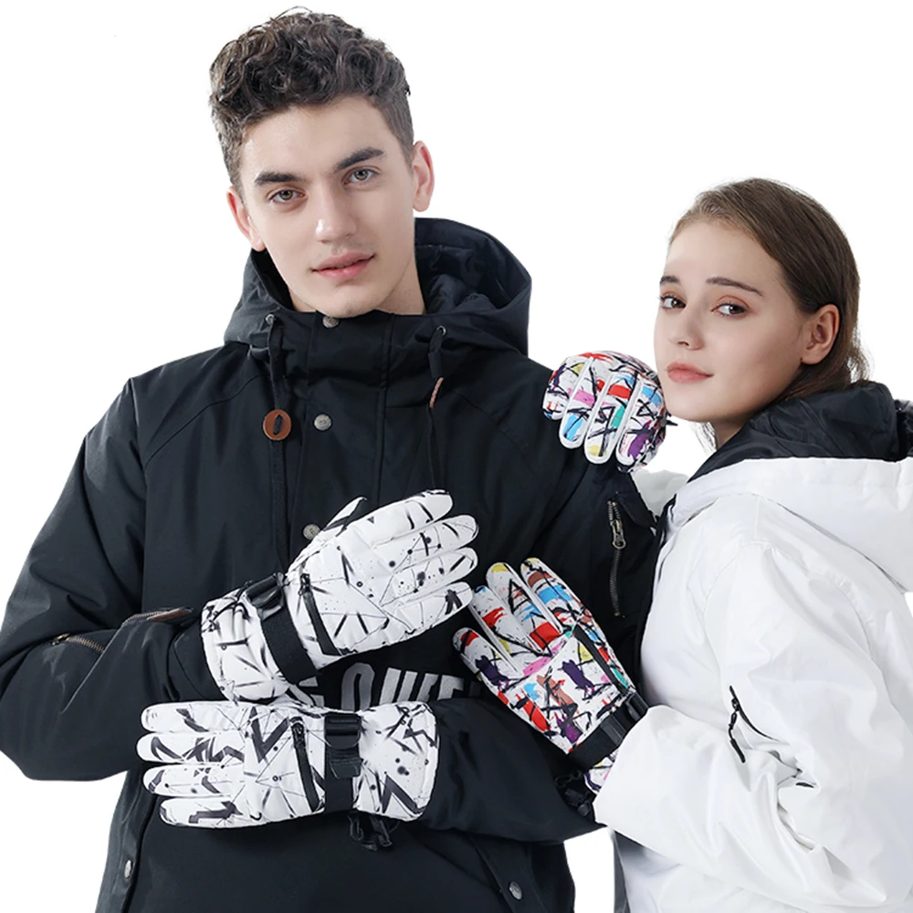 

Ski Gloves Waterproof Touchscreen Function Snowboard Gloves Winter Warm Windproof Men Women Motorcycle MTB Snow Cycling Gloves