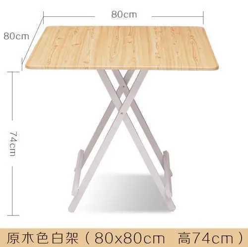 Foldable Coffee Dining Table Wood Living Room Furniture, Dining Room Home Furniture Outdoor Picnic Camping Table Reception Desk