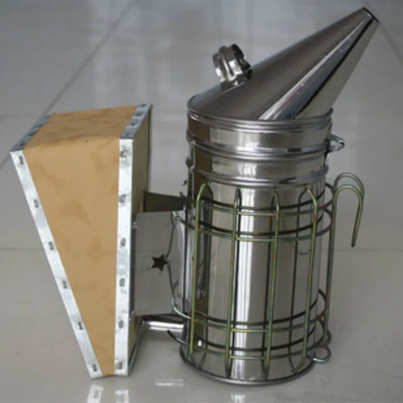 

Stainless Steel Smoke Leather Gasbag Bee-repellent Blower for Taking Honey Beekeeping Equipment Animal Product