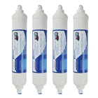 Встроенный Углеродный фильтр для воды в холодильнике 2500 галлонов с быстроразъемным фитингом 14 дюйма для легкой установки, 10 дюймов-4 упаковки