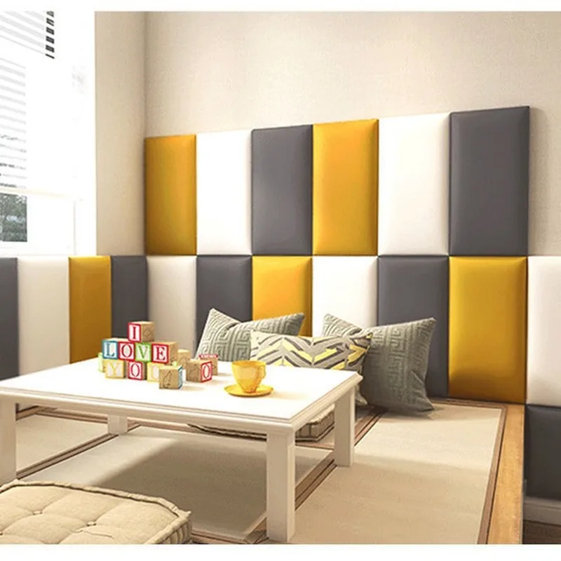 

1 шт. изголовье кровати в детской спальне, Противоударная настенная наклейка, мягкая сумка, татами на заднем фоне tete de lit, мягкая сумка