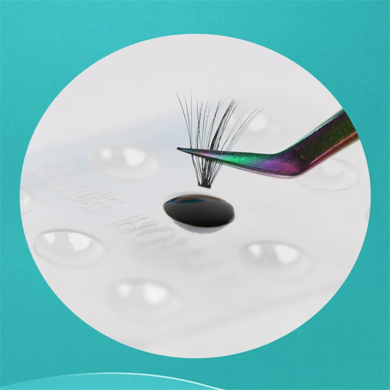 Подставка для клея наращивания ресниц клейкий пластиковый поддон держатель |