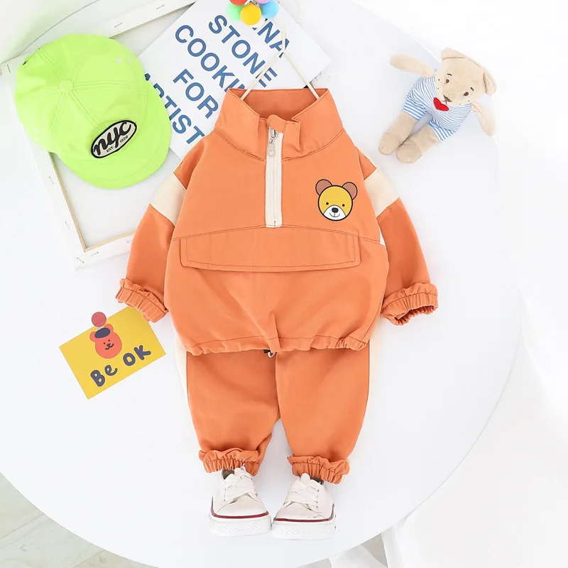 

Fashion New Spring Autumn Children Clothes Baby Boys Girl T Shirt Pants 2Pcs/sets Kids Infant Costume Toddler Cartoon Sportswear