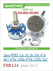 10 шт./лот 3296W-1-504LF 3296 Вт 504 500K Ом верхнее регулирование многооборотный Подстроечный резистор потенциометр Высокая точность переменный резистор