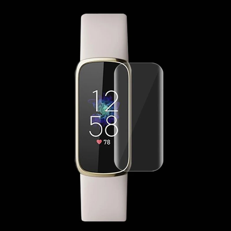 Мягкая прозрачная защитная пленка из ТПУ для смарт браслета Fitbit Luxe Band 5
