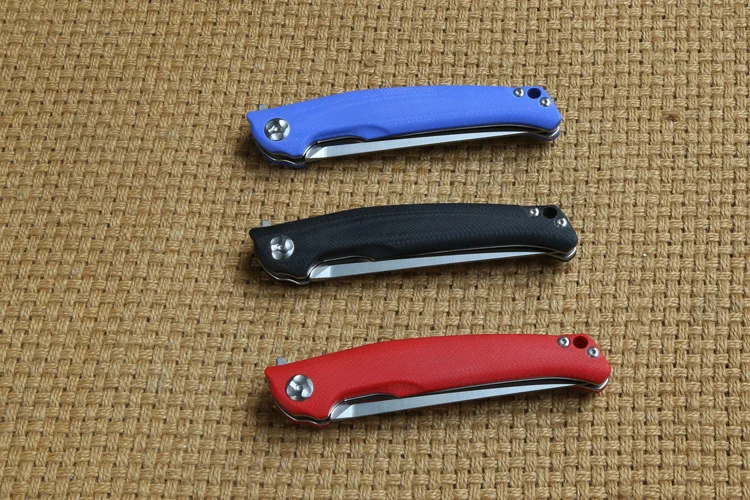 Ножи Nimo RUNENES Flipper складной нож 9Cr18mov лезвие шарикоподшипника G10 Ручка Открытый
