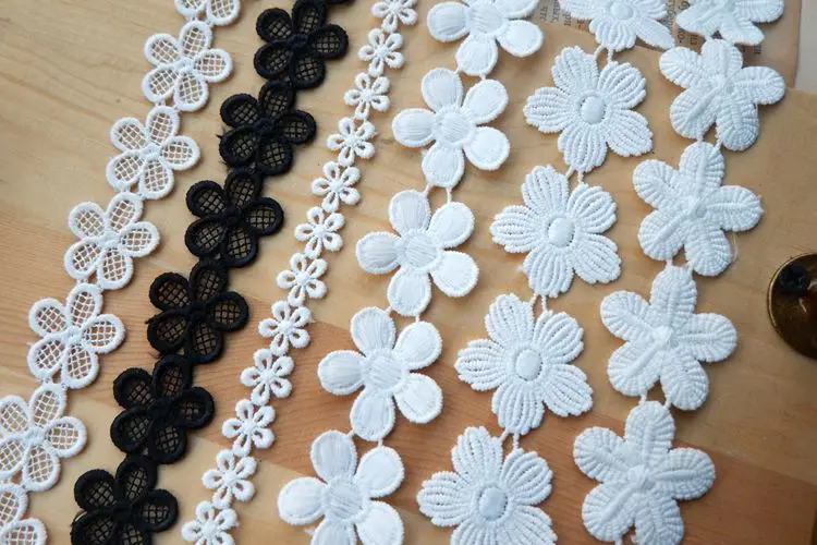 2021 18 Стилей 10 ярдов = 1 много оптовая цена кружевные отделки с цветами лепестков для платья для маленьких девочек, одежды, шитья diy на.