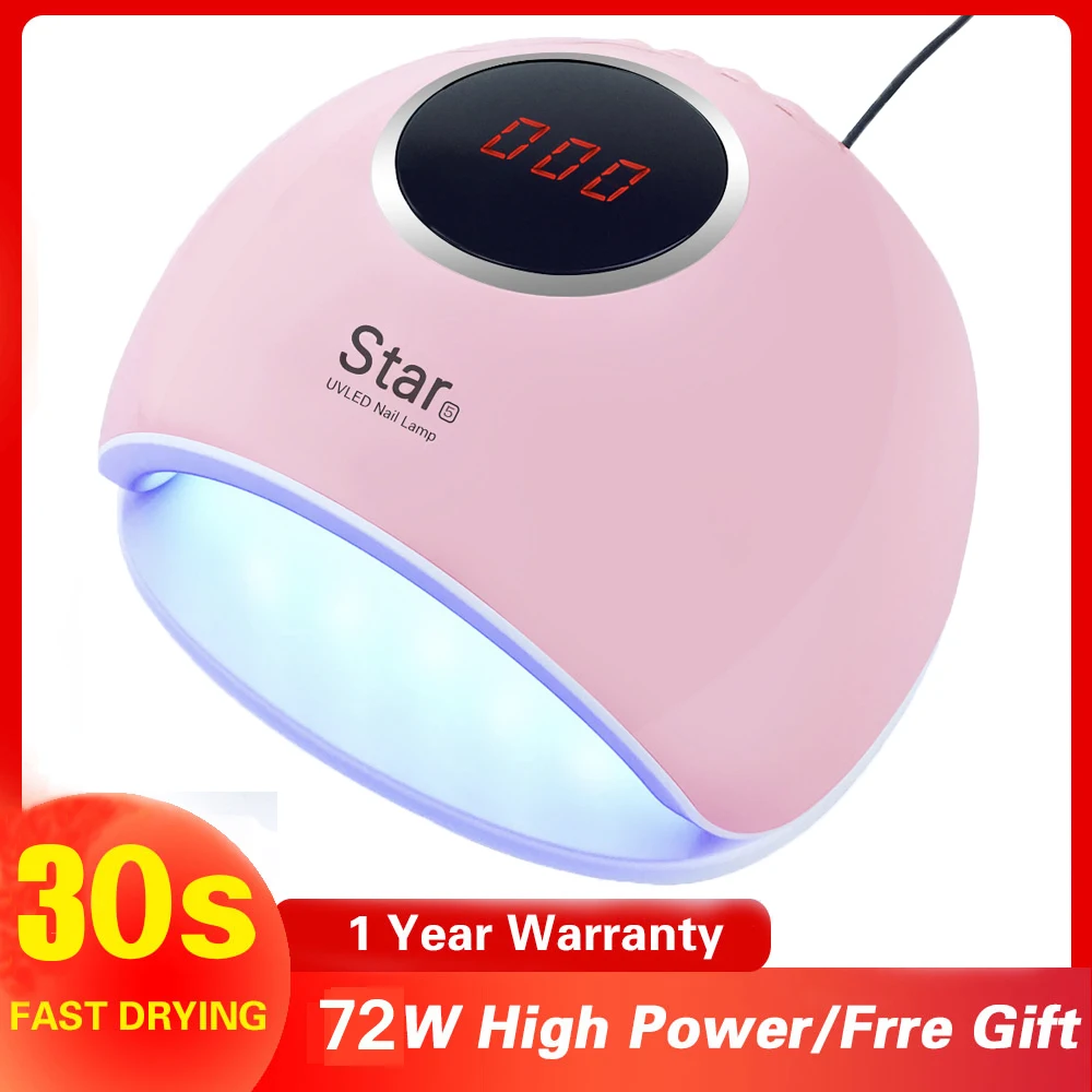 УФ лампа для ногтей 72/48/30 Вт 33 светодиодный|Сушилки ногтей| |