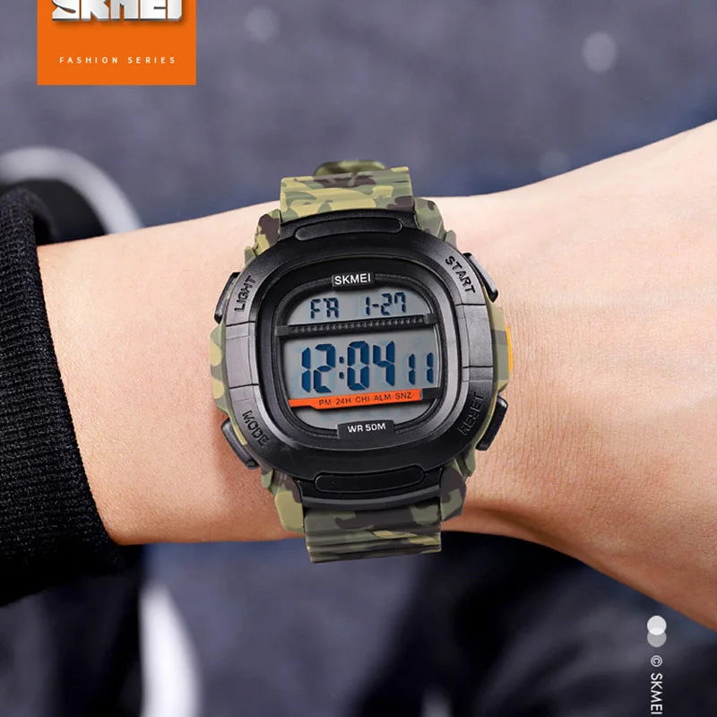 Спортивные часы для улицы роскошные Цифровые мужские лучший бренд SKMEI 50 м