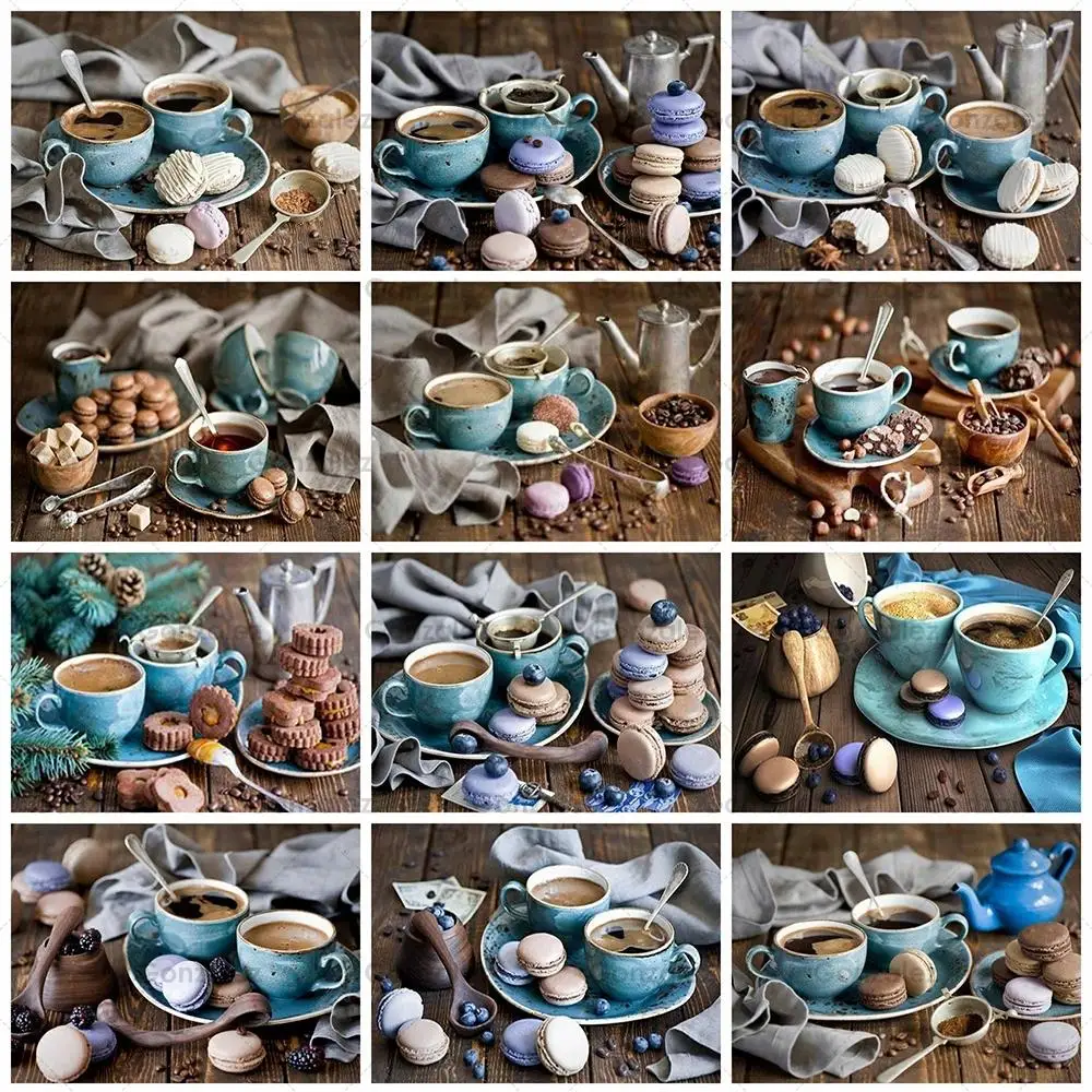 

5D Diy Diamond Painting Coffee Cup Poster Living Room Home Wall Decoration Mosaic Scenic Embroidery Cross Stitch Art Gift Crafts