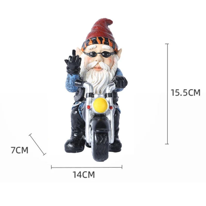 

Garden Dwarf Statue 5.5 Inches Funny Garden Decoration Sculpture Garden Gnome Statue Outdoor Garden Decor