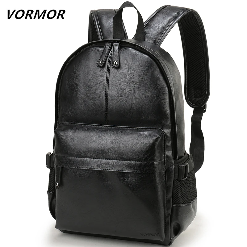 

Brand Men Backpack Leather School Backpack Bag Fashion Waterproof Travel Bag Casual Leather Book bag Male