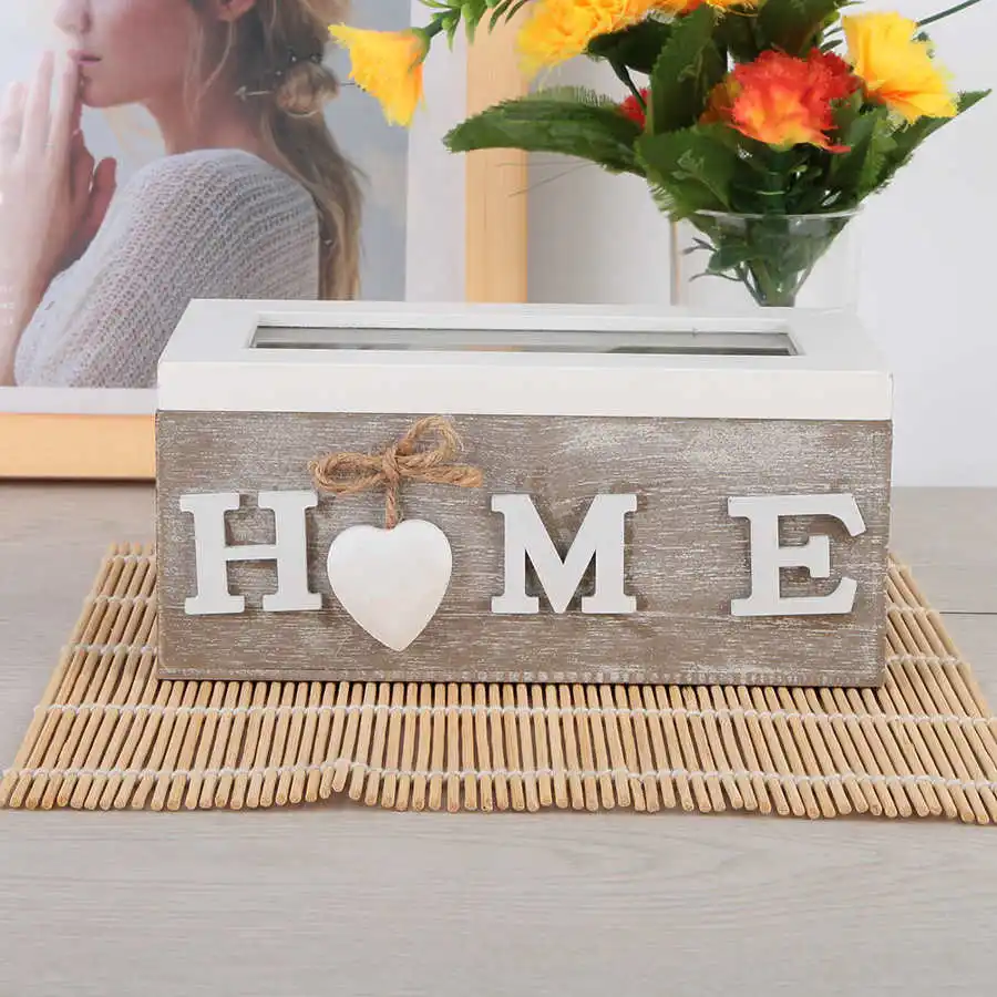 Чайный мешок ювелирный Органайзер 2 и 3 деревянные ячейки оборудование для