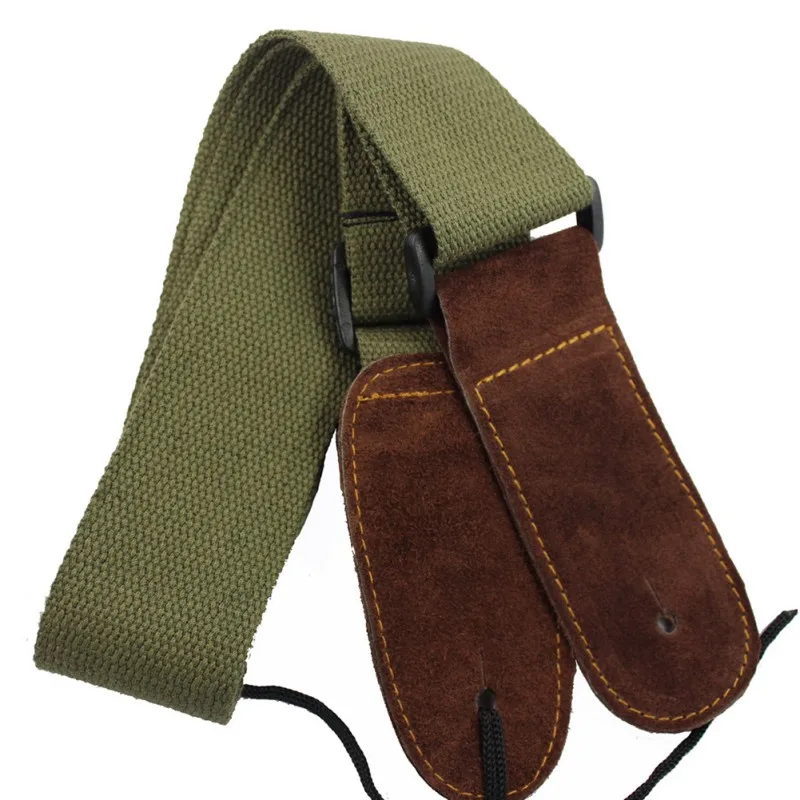 

Electric Acoustic Leather Head Guitar Straps Pure Cotton Material Electric Guitar Straps Tools