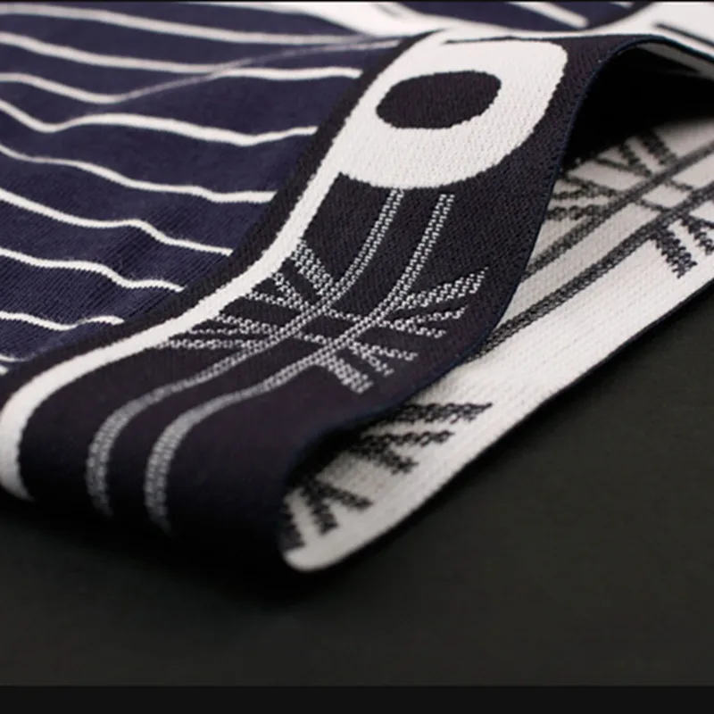 M-XXL 2018 розовые мужские трусы-боксеры высокого качества с принтом в полоску