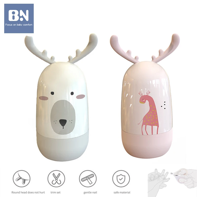 

BN 4PCS Baby Nail Care Health Care Safty Scissors Clippers Nail File Cute Manicure Set Baby Hygiene Kit for Newborns from 0