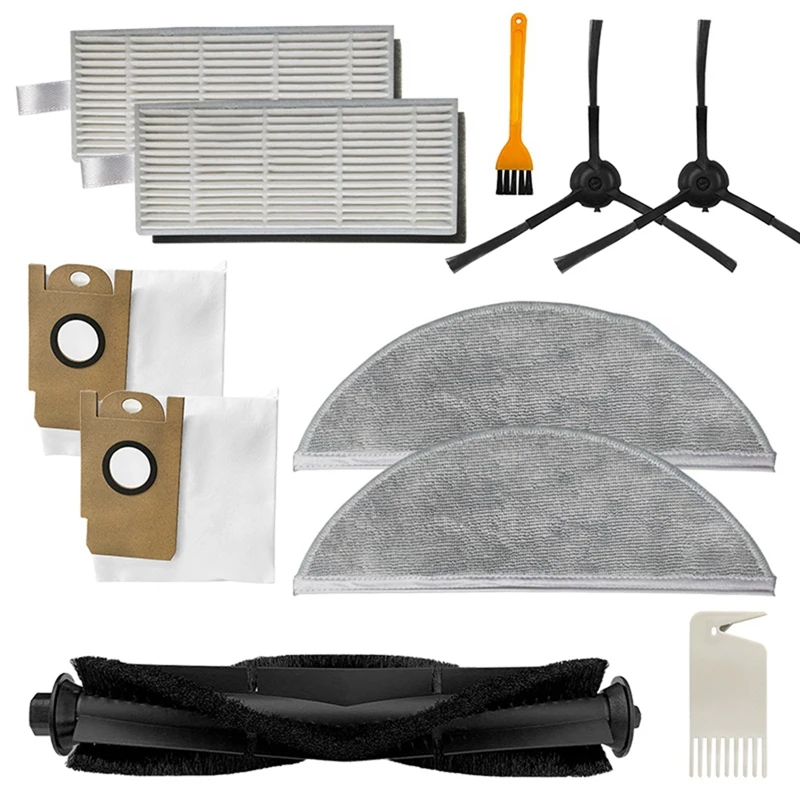 

11PCS Replaceable Accessories HEPA Filters Dust Bag Side Main Brush for Xiaomi Lydsto R1 Robot Vacuum Cleaner Parts