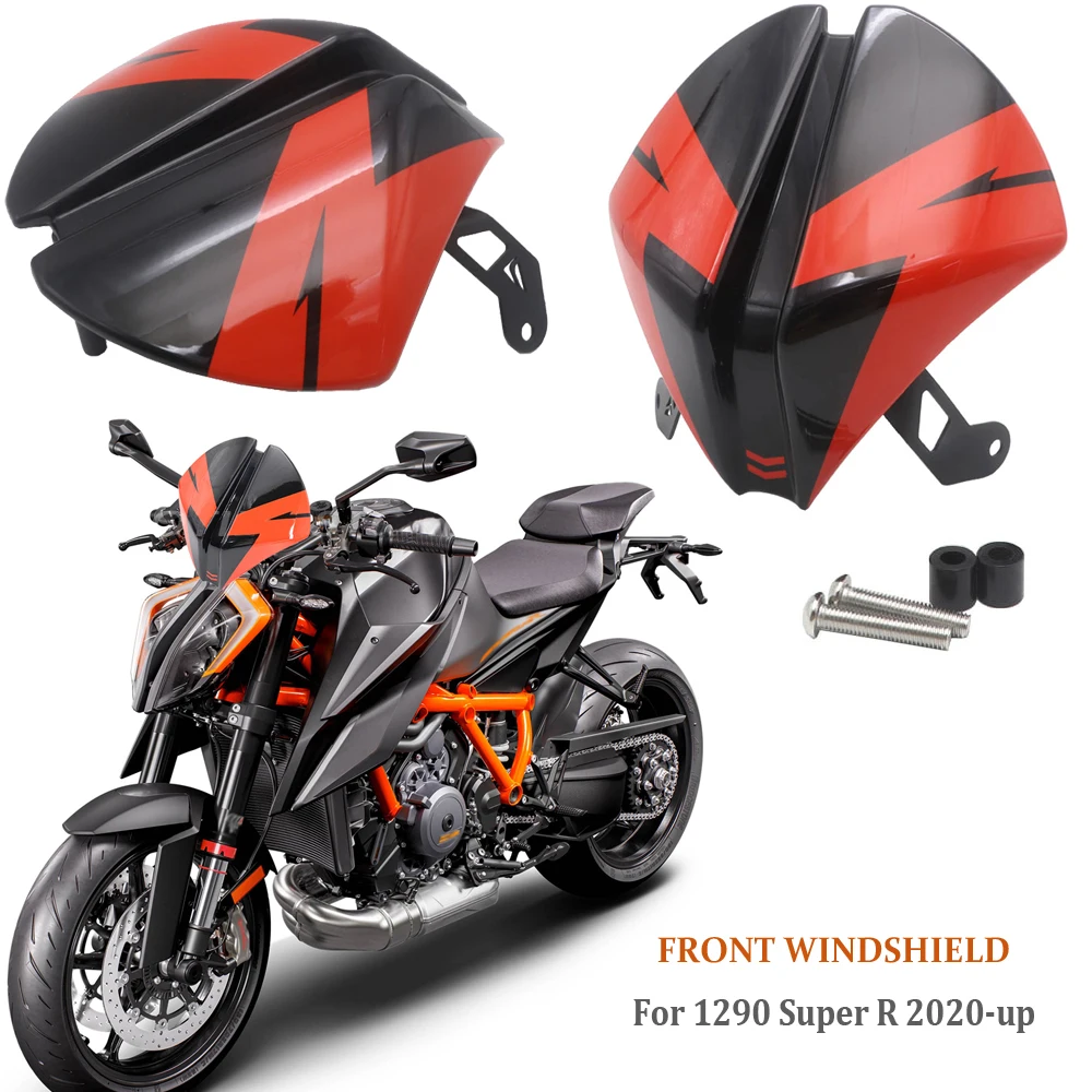 

Экран ветровой для мотоцикла, черный/оранжевый, для 1290 SuperDuke R 1290 2020