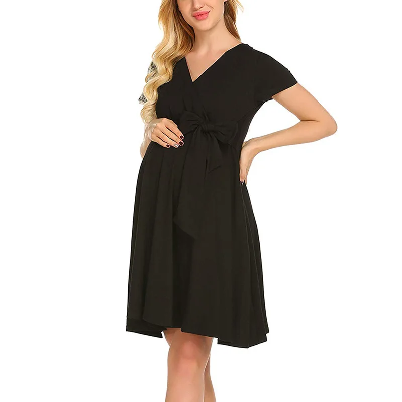 Платье для беременных летнее сексуальное женщин Грудное вскармливание удобное