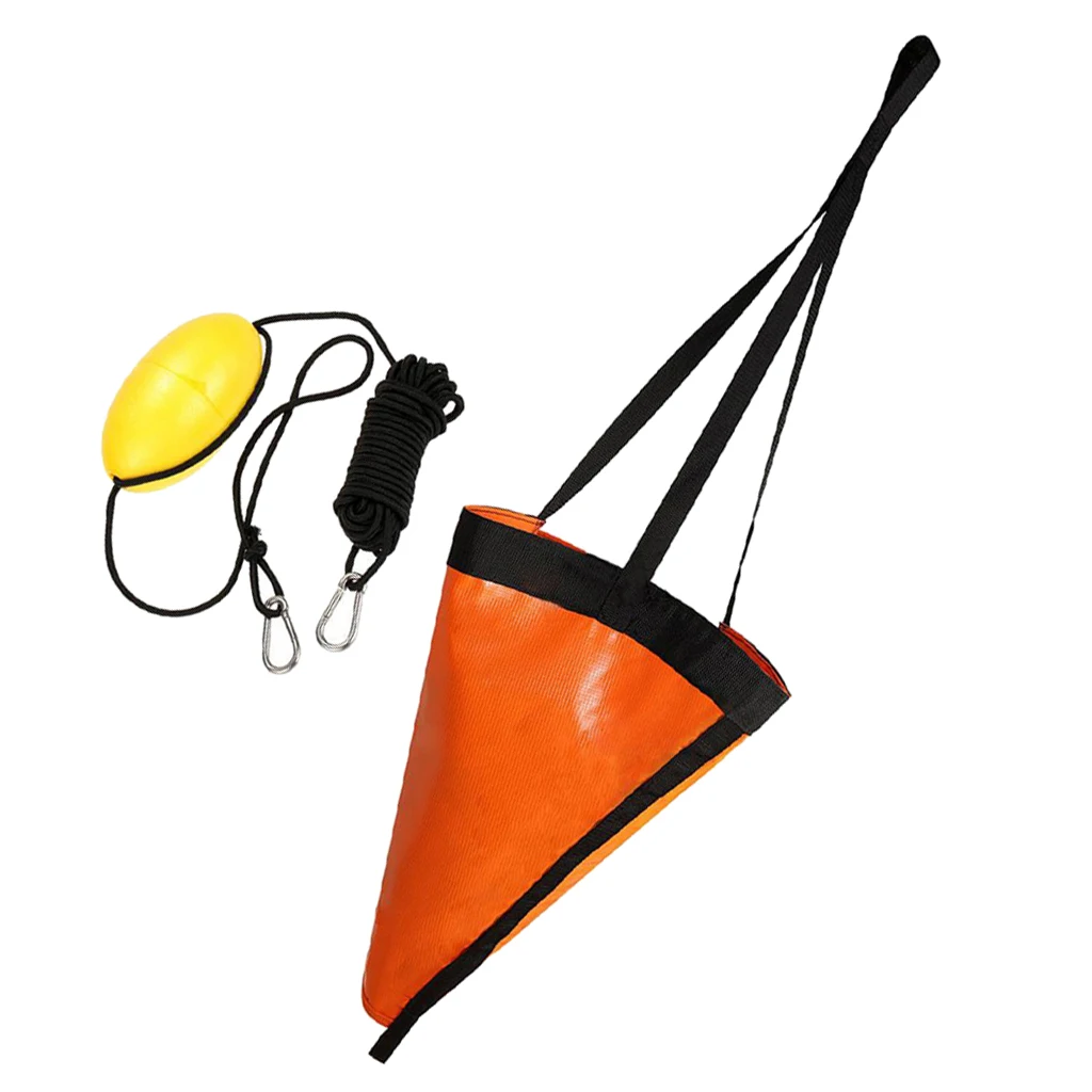 

Sea Anchor Drogue + PVC Kayak 32'' Anchor Tow Rope Throw Line For Boat