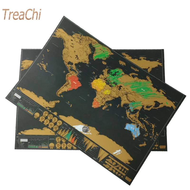 Новая роскошная карта путешествия Постер 52 3x30 см персонализированная журнал