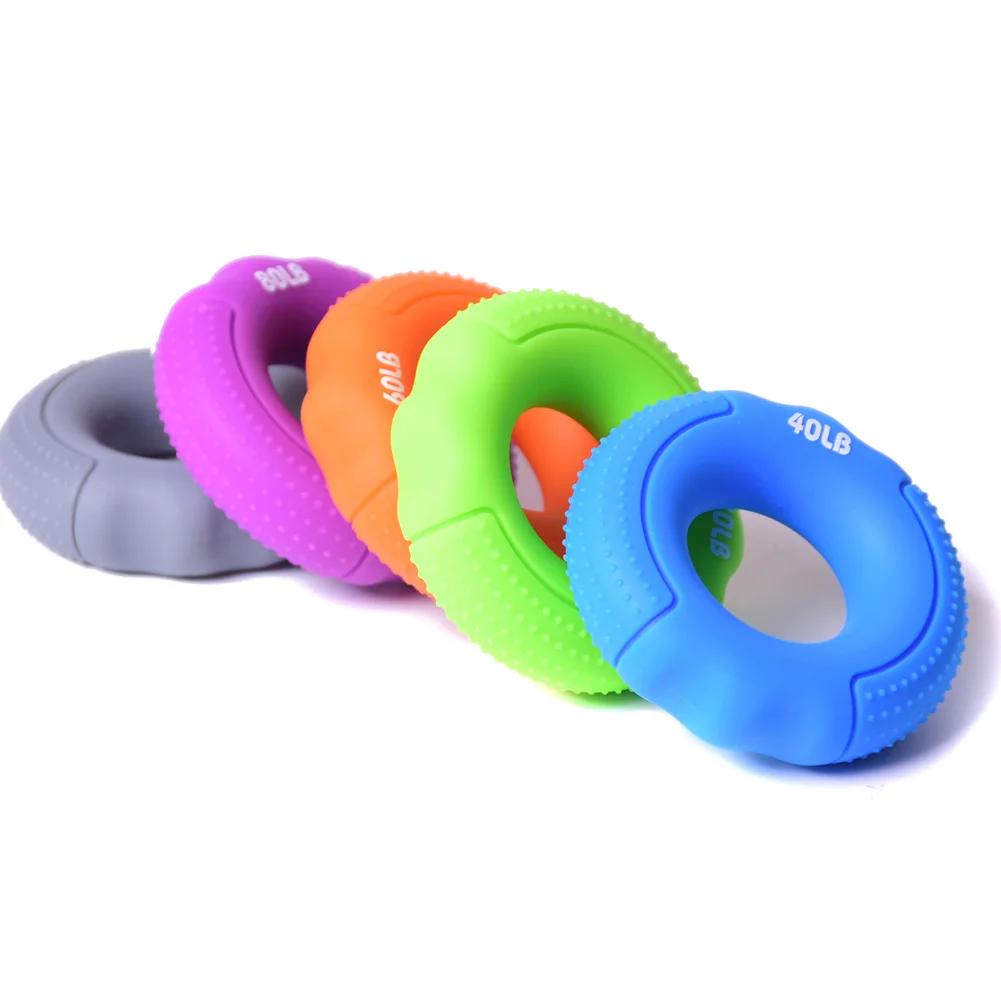 

Hot Silicone Finger Gripper Hand Resistance Band Grab Ring Stretcher Wrist Finger Forearm Trainer MVI-ing