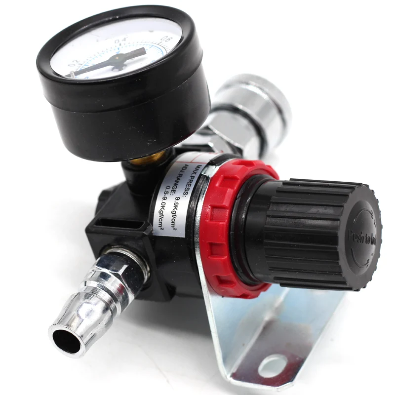 AR2000 w SM20 AR2000 G1/4 ''Аэрограф распылитель краски воздушный клапан регулятора давления Манометр пневматический инструмент аксессуар - Цвет: AR2000 w SM20