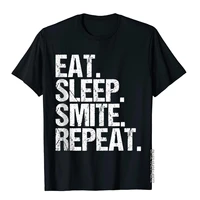 eat sleep smite repeat rpg roleplaying coupons male tops tees custom t shirts cotton casual