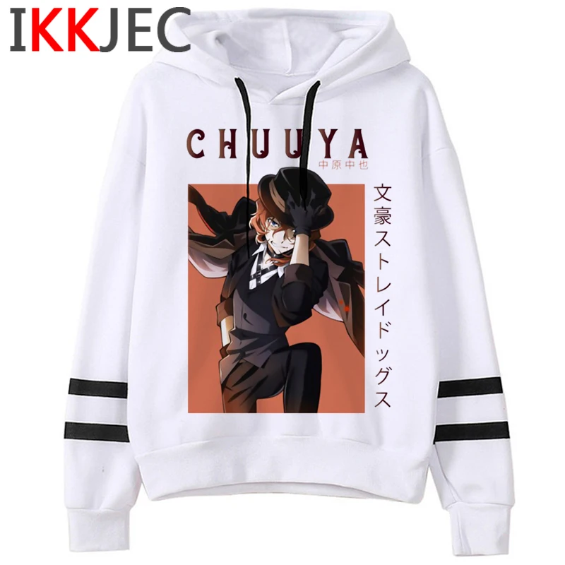 

bungou stray dogs hoodies male plus size printed anime men pullover Korea printed