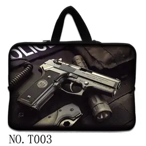 cool gun laptop case 13 14 sleeve for dell asus toshiba lenovo hp acer 13 3 notebook bag sleeve waterproof women men 12 14 bags free global shipping