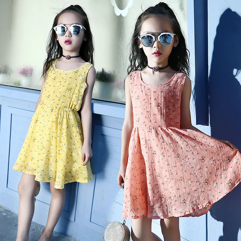 Платья для девочек 2020 Летнее Детское платье принцессы с высокой талией и милыми