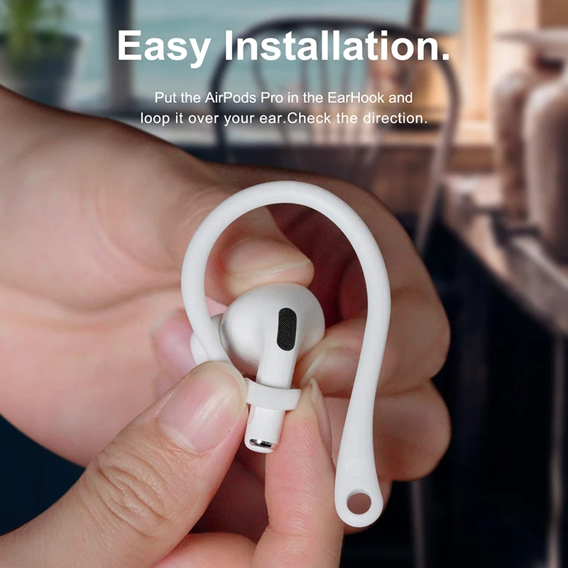 Спортивные силиконовые ушные крючки для Apple AirPods pro аксессуары противоударные