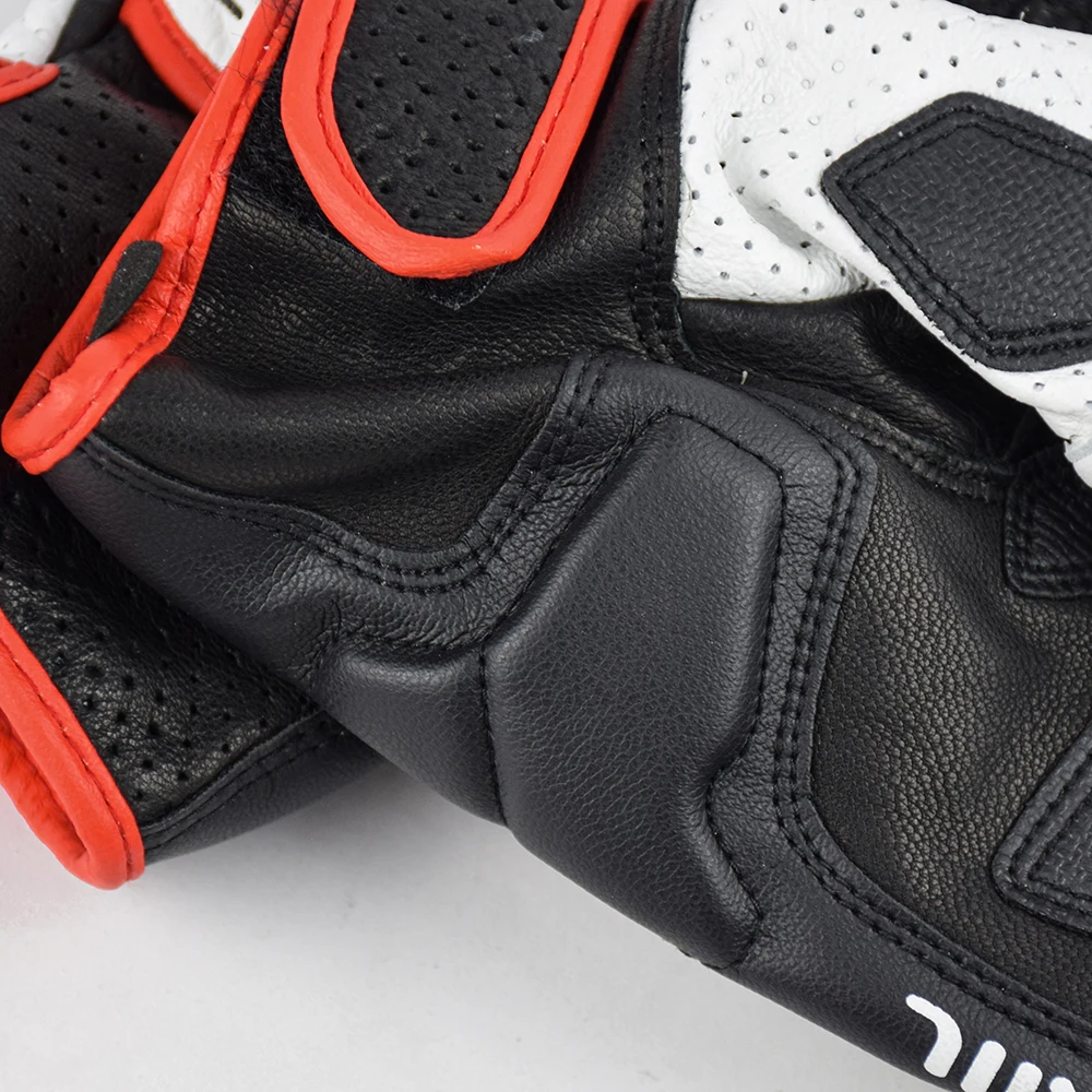 

Men's Motorcycle Gloves Retro Real Leather Motocross Waterproof Comfortable Gloves Spring Winter Motorbike Riding Gloves Black