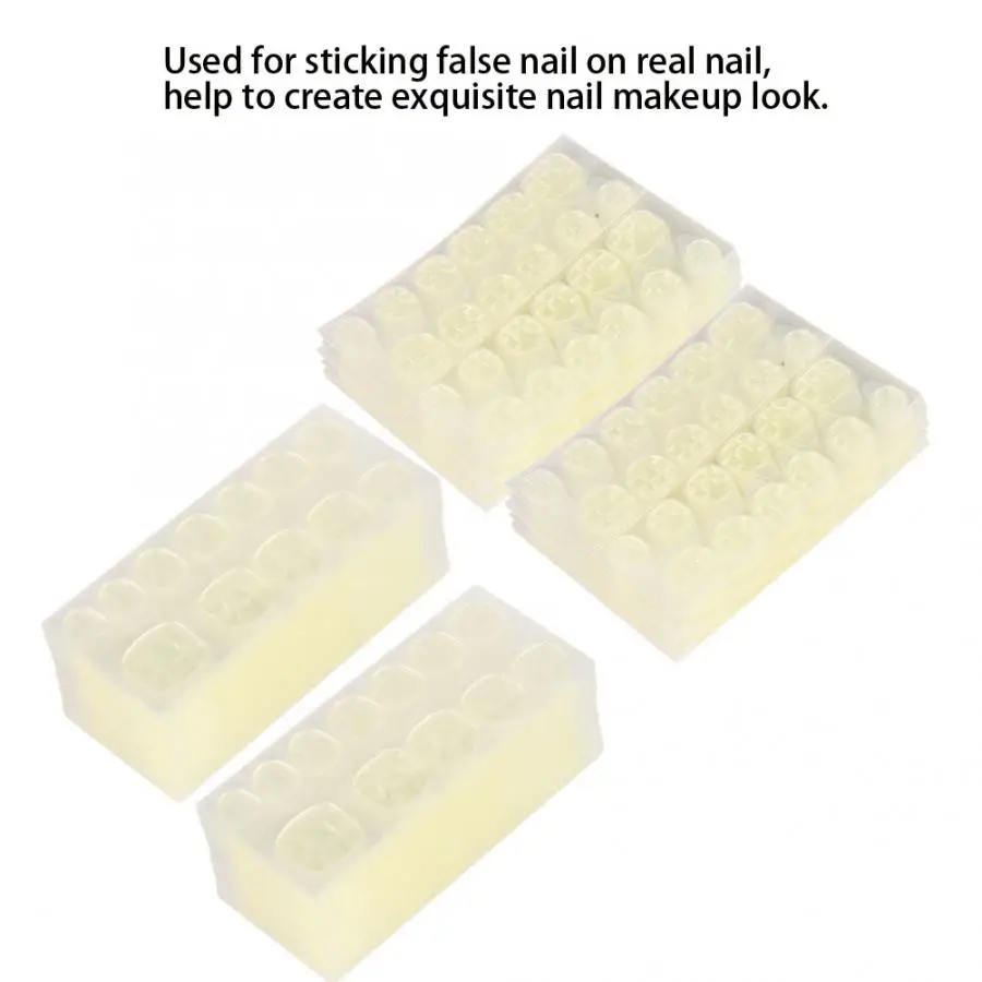 Нажмите на ногти дизайн ногтей прозрачные двухсторонние клейкие ленты накладные