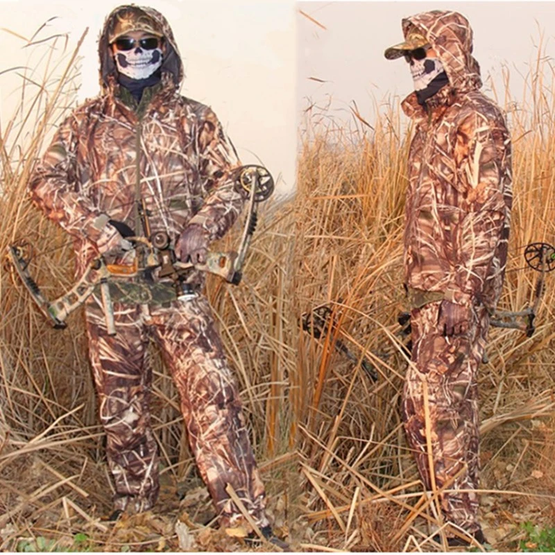 Зимняя охотничья одежда камуфляжная сохраняющая тепло Осенняя